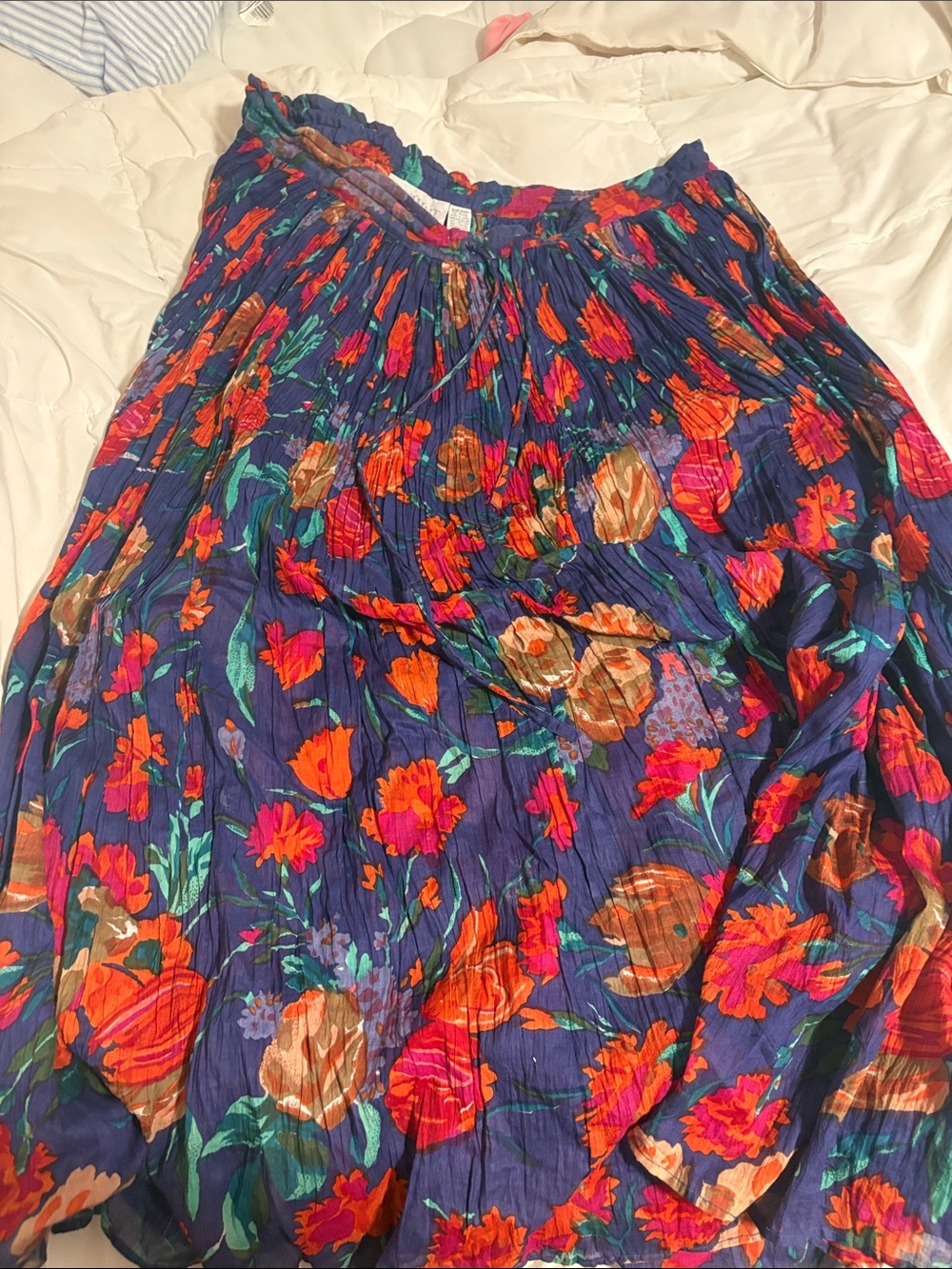Vintage Passports of Pier 1 Imports Floral Skirt